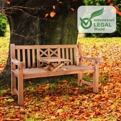 Banco de teca Luka de 150 cm