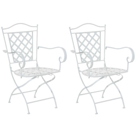 Juego de 2 sillas blancas Adara