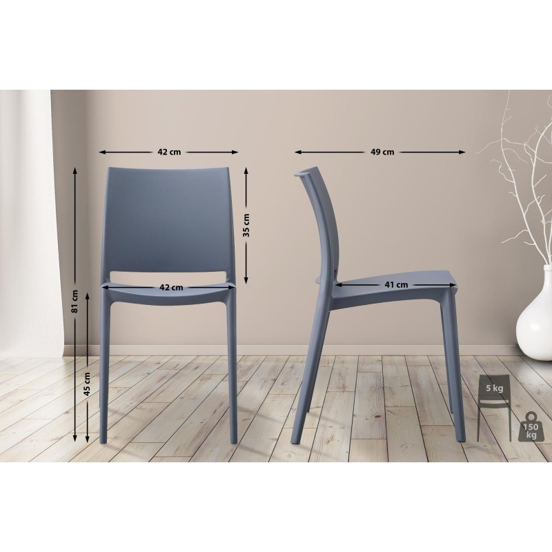 Silla Meton gris