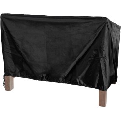 Funda negra para banco de jardín de 120 cm