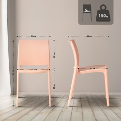 Silla melocotón Meton