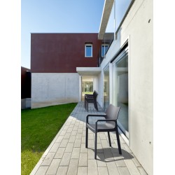 Juego de 4 sillas Diva gris oscuro