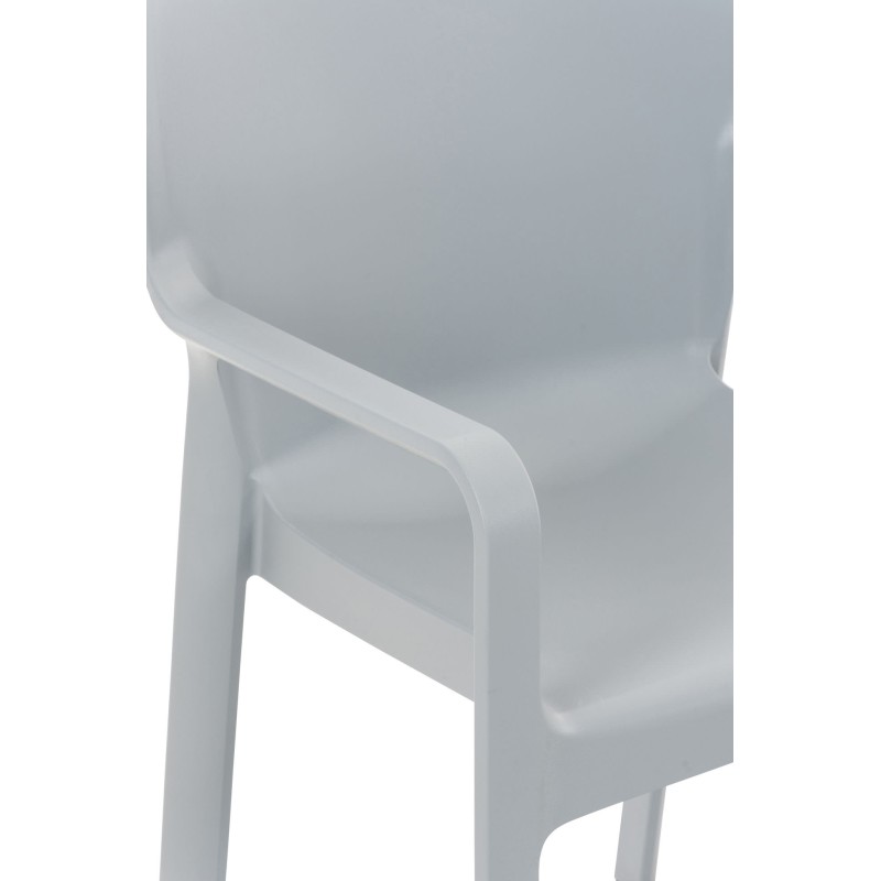 Juego de 4 sillas Diva gris claro