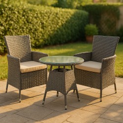 Grupo de sillas Fireda, mezcla gris