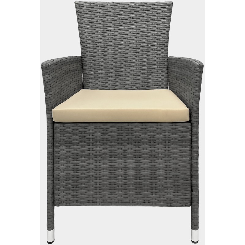 Grupo de sillas Fireda, mezcla gris