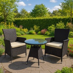 Silla Fireda, color marrón oscuro