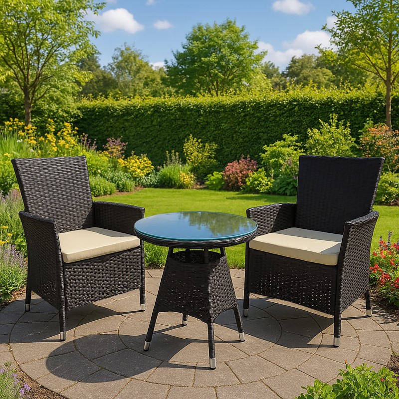 Silla Fireda, color marrón oscuro