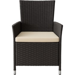 Silla Fireda, color marrón oscuro