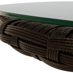 Silla Fireda, color marrón oscuro