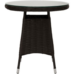 Silla Fireda, color marrón oscuro