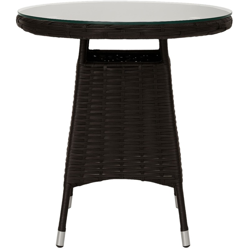 Silla Fireda, color marrón oscuro