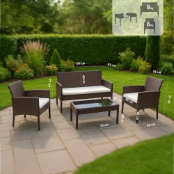 Grupo de sillas Ramunda marrones