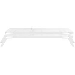 Juego de 2 tumbonas Tropic blancas