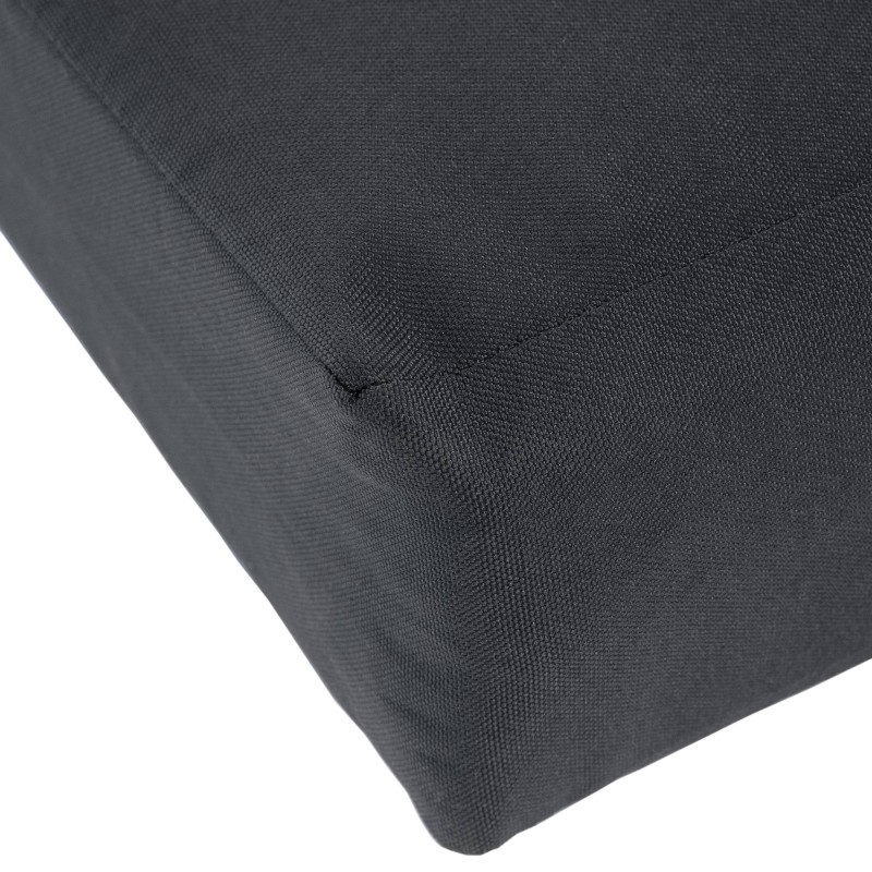 Banco mecedor Joyce con cojín de asiento, 150 cm, teca gris oscuro