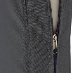 Banco mecedor Joyce con cojín de asiento, 150 cm, teca gris oscuro