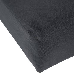 Banco mecedor Joyce con cojín de asiento, 200 cm, teca gris oscuro