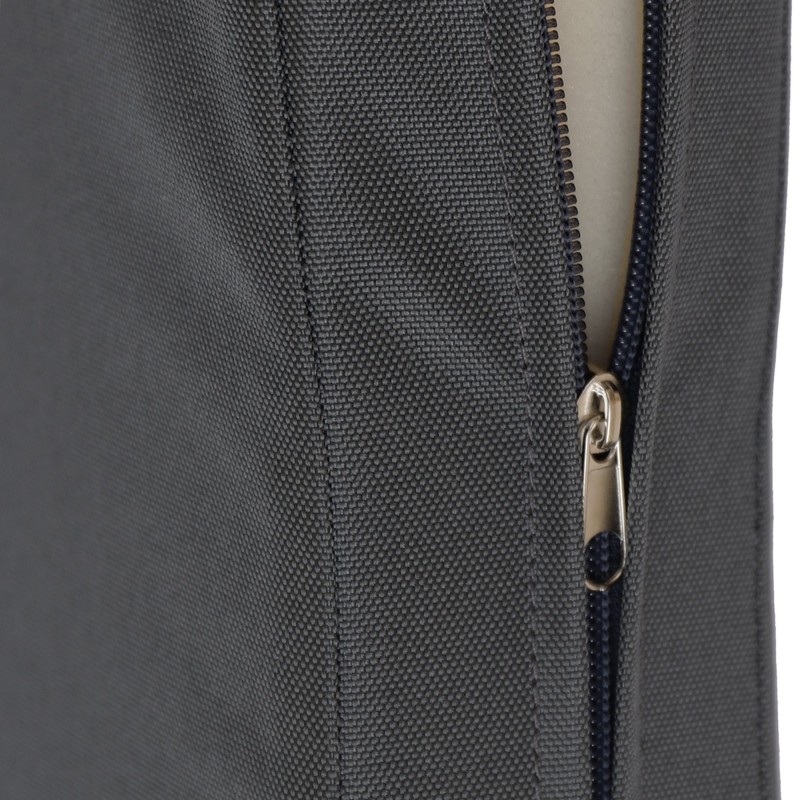 Banco mecedor Joyce con cojín de asiento, 200 cm, teca gris oscuro