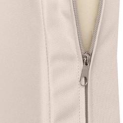 Banco Jackson de teca con cojín de asiento, 220 cm + teca color crema