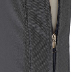 Banco Jackson de teca con cojín de asiento, 220 cm + teca gris oscuro