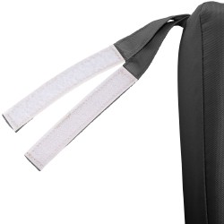 Banco Jackson de teca con cojín de asiento, 240 cm + teca gris oscuro