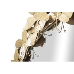 Espejo de pared Glamour Butterfly Ø81,5 x 3,5 cm (espejo Ø55 cm) – Un toque de romanticismo y un brillo delicado