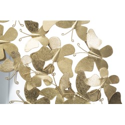 Espejo de pared Glamour Butterfly Ø81,5 x 3,5 cm (espejo Ø55 cm) – Un toque de romanticismo y un brillo delicado