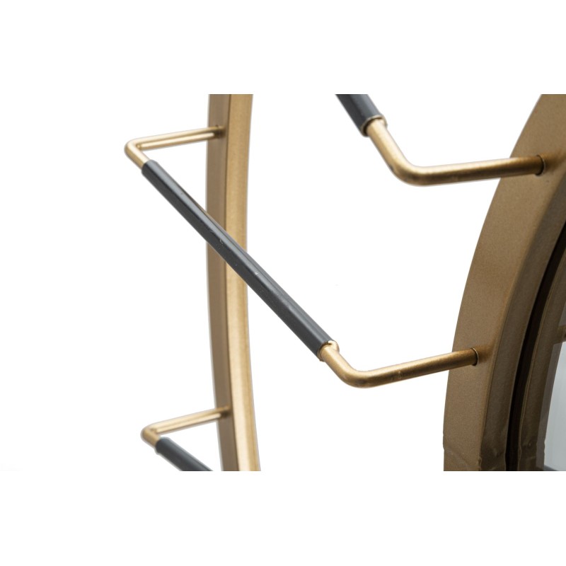 Espejo de pared Glam Dark Ø81x6,5 cm (espejo Ø41,5 cm) – Modernidad oscura y elegancia absoluta