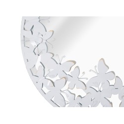 Espejo de pared Mariposa Blanca 62,5 x 2,3 cm – Suavidad inmaculada y elegante luminosidad