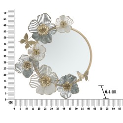 Espejo de pared Amy 63x6,4x70,5 cm – Curvas suaves y diseño contemporáneo