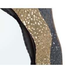 Espejo de pared Shai, oscuro, Ø65,5 x 5 cm – Reflejos profundos y carácter moderno