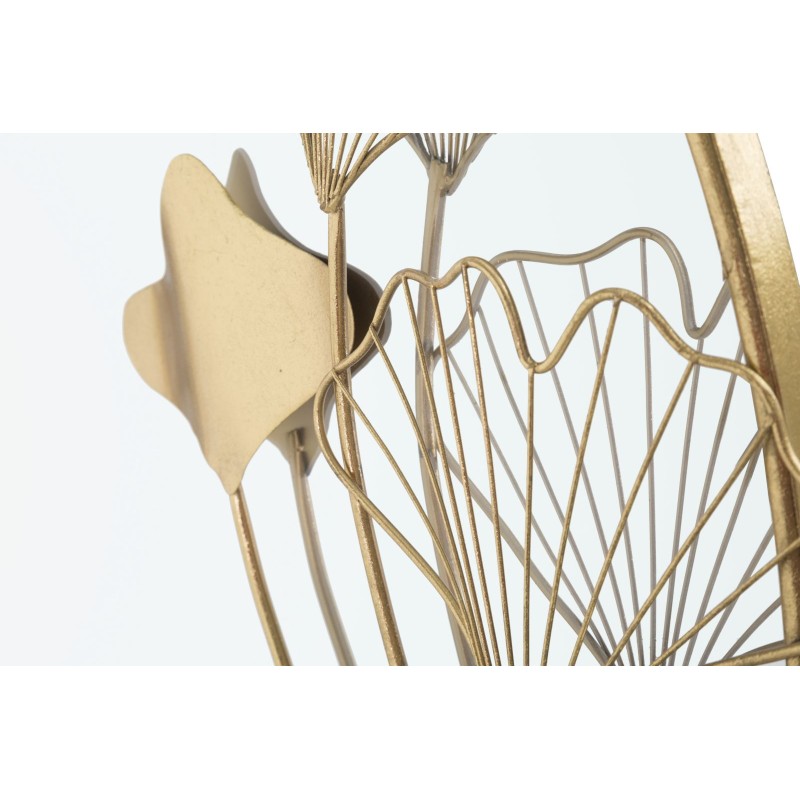 Espejo de pared floral 75x3,5x72 cm – Inspiración floral y encanto delicado