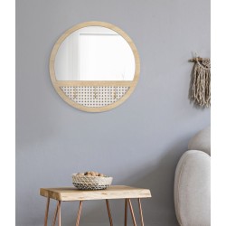Espejo de pared Fuji Ø50x5 cm – Minimalismo japonés y refinamiento moderno