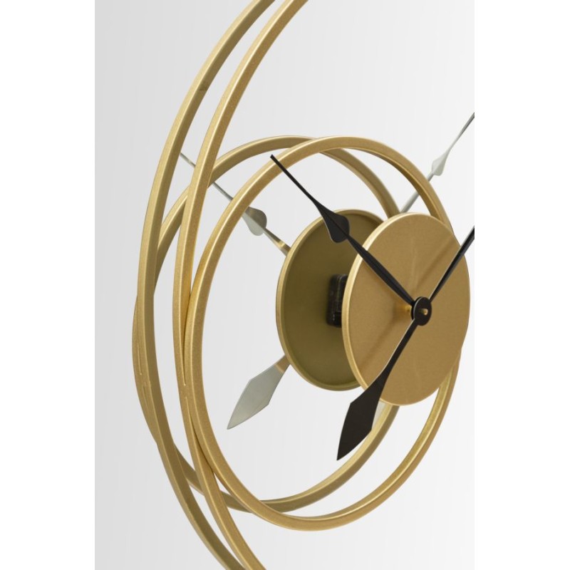 Espejo de pared con reloj Ø90x5,5 cm – Una fusión de diseño y tiempo en un estilo contemporáneo