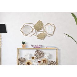 Espejo de pared de piedra 91x4x52 cm – Textura mineral y sofisticación natural