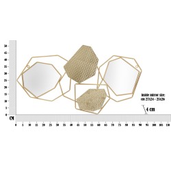 Espejo de pared de piedra 91x4x52 cm – Textura mineral y sofisticación natural