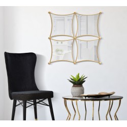 Espejo de pared Jalo 68x3,5x68 cm – Modernidad geométrica y brillo refinado