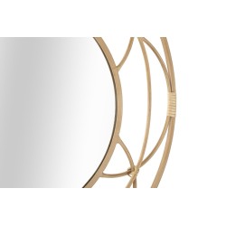 Espejo de pared con cenefa Ø60x3 cm – Diseño sencillo y encanto mediterráneo