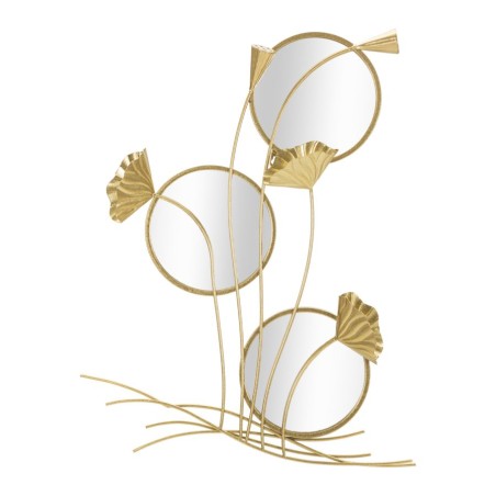 Espejo de pared Triple Flow 65x8x88 cm – Curvas dinámicas y estilo artístico