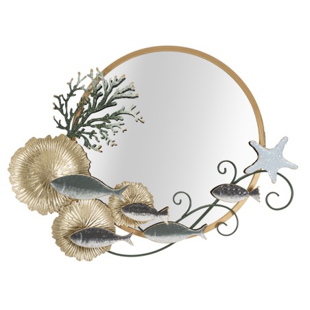 Espejo de pared con forma de pez 88,9 x 7,6 x 65,4 cm – Originalidad náutica y encanto decorativo