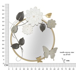 Espejo de pared Tonis 74,9x7x66 cm – Diseño armonioso y modernidad discreta