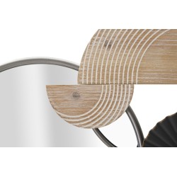 Espejo de pared abstracto 90,2 x 5,1 x 50,2 cm – Arte mural con formas geométricas y estilo artístico