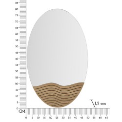 Espejo de pared lineal de 50x1,5x80 cm – Diseño lineal y elegancia minimalista