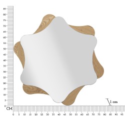 Espejo de pared estrella Ø80x1 cm – Brillo celestial y un toque de glamour