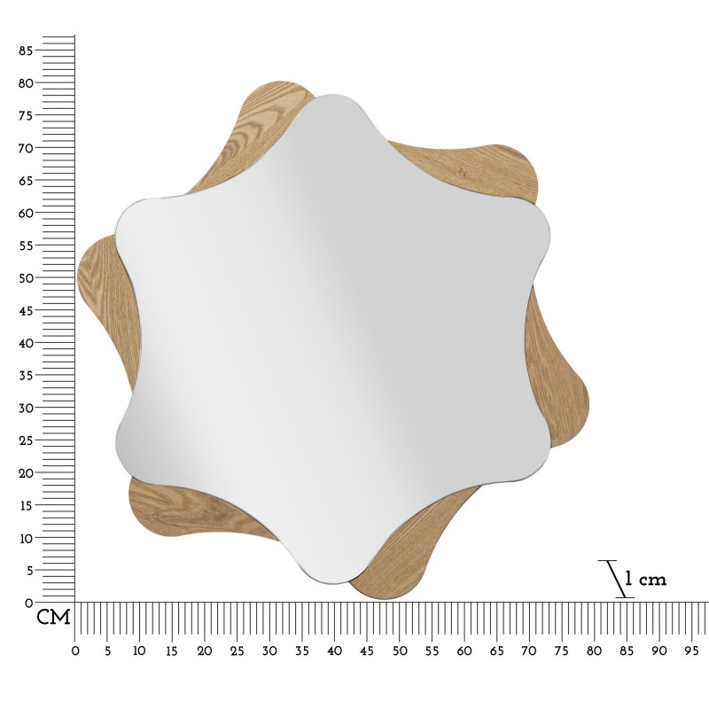 Espejo de pared estrella Ø80x1 cm – Brillo celestial y un toque de glamour