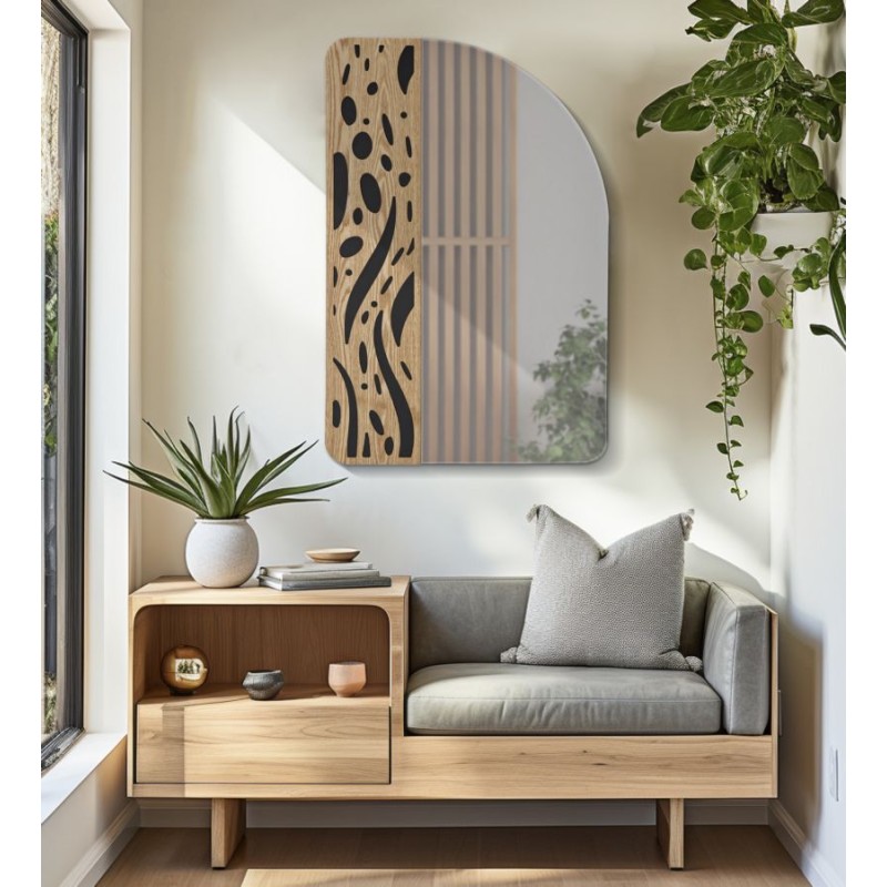 Espejo de pared Terry 60x1x90 cm – Sencillez moderna y reflejos refinados