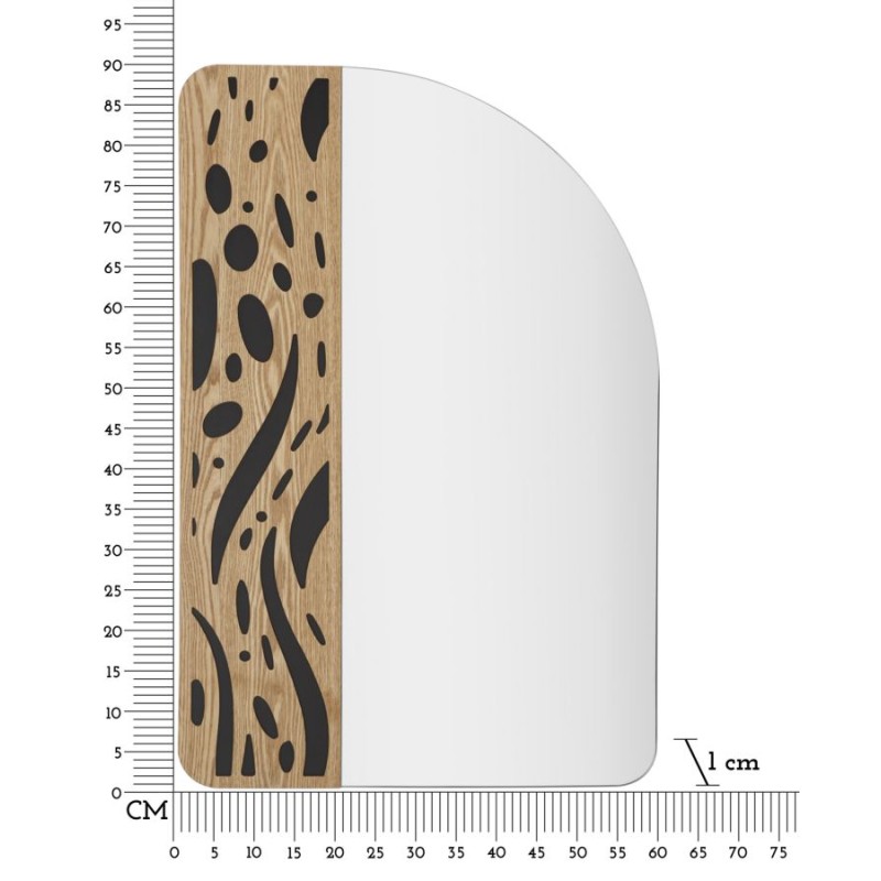 Espejo de pared Terry 60x1x90 cm – Sencillez moderna y reflejos refinados