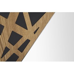 Espejo de pared esquinero 50x1x90 cm – Geometría elegante y estilo contemporáneo