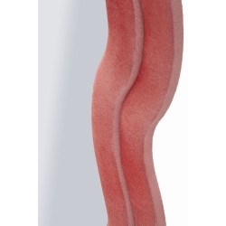 Espejo de pared Emily en terciopelo rosa, 60x6x160 cm (espejo 42x144 cm) – Un encanto delicado y empolvado.