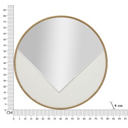 Espejo de pared Tolosa Ø80x4 cm – Forma redonda y encanto clásico reinventado