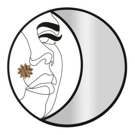 Espejo de pared Melly Ø80x3,8 cm – Minimalismo chic y reflejos luminosos